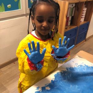 Musik machen in Rachels Kinderkrippe